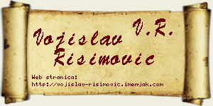 Vojislav Risimović vizit kartica